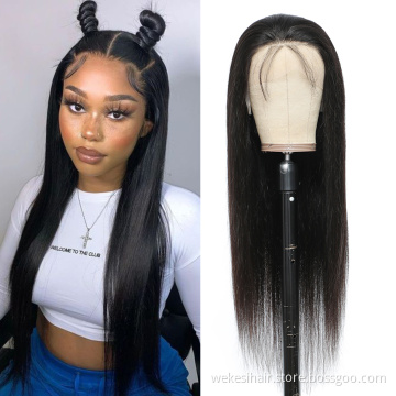 Mink Brazilian Virgin Water Wet and Wavy 13X4 Pre Plucked Lace Frontal Human Hair Lace Front Wigs